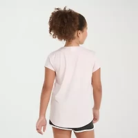 adidas Big Kid Girls Crew Neck Short Sleeve Regular Fit Graphic T-Shirt