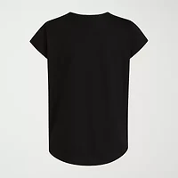 adidas Big Kid Girls Crew Neck Short Sleeve Regular Fit Graphic T-Shirt