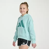 adidas Big Kid Girls Long Sleeve Fleece Active Hoodie