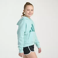 adidas Big Kid Girls Long Sleeve Fleece Active Hoodie