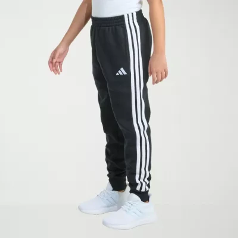 adidas Big Kid Girls Cuffed Mid Rise Regular Fit Fleece Jogger Pant