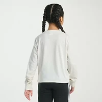 adidas Big Kid Girls Crew Neck Long Sleeve Regular Fit Graphic T-Shirt