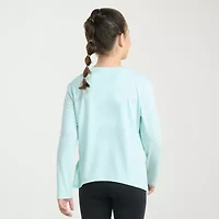 adidas Big Kid Girls Crew Neck Long Sleeve Regular Fit Graphic T-Shirt