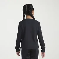adidas Big Kid Girls Crew Neck Long Sleeve Regular Fit Graphic T-Shirt