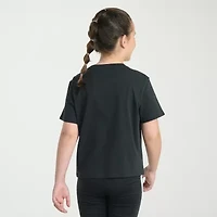 adidas Big Kid Girls Crew Neck Short Sleeve Regular Fit Graphic T-Shirt