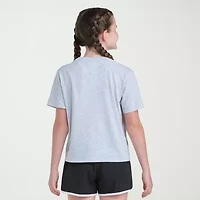 adidas Big Kid Girls Crew Neck Short Sleeve Regular Fit Graphic T-Shirt