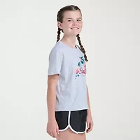 adidas Big Kid Girls Crew Neck Short Sleeve Regular Fit Graphic T-Shirt