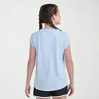 adidas Big Kid Girls Crew Neck Short Sleeve Slim Fit Graphic T-Shirt