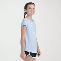 adidas Big Kid Girls Crew Neck Short Sleeve Slim Fit Graphic T-Shirt