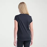 adidas Big Kid Girls Crew Neck Short Sleeve Regular Fit Graphic T-Shirt