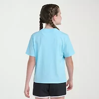 adidas Big Kid Girls Crew Neck Short Sleeve Regular Fit Graphic T-Shirt