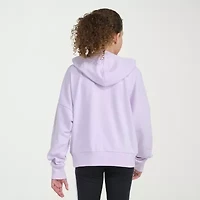 adidas Big Kid Girls Hooded Long Sleeve Loose Fit Graphic T-Shirt