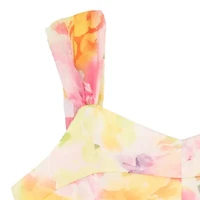 Rare Editions Big Kid Girls Sleeveless Floral Romper