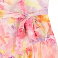 Rare Editions Big Kid Girls Sleeveless Floral Romper