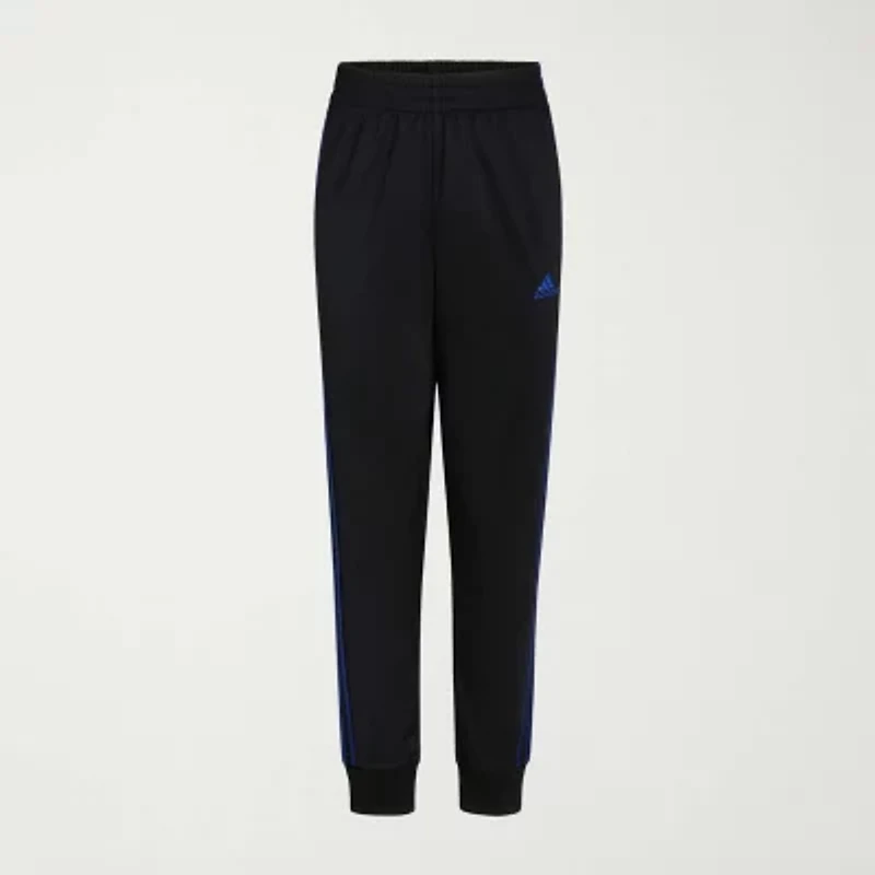 adidas Little Boys Cuffed Mid Rise Regular Fit Fleece Jogger Pant