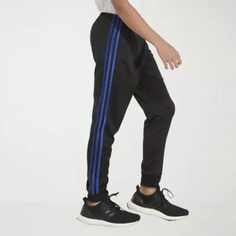 adidas Little Boys Cuffed Mid Rise Regular Fit Fleece Jogger Pant