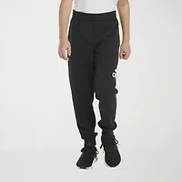 adidas Little Boys Cuffed Mid Rise Regular Fit Fleece Jogger Pant