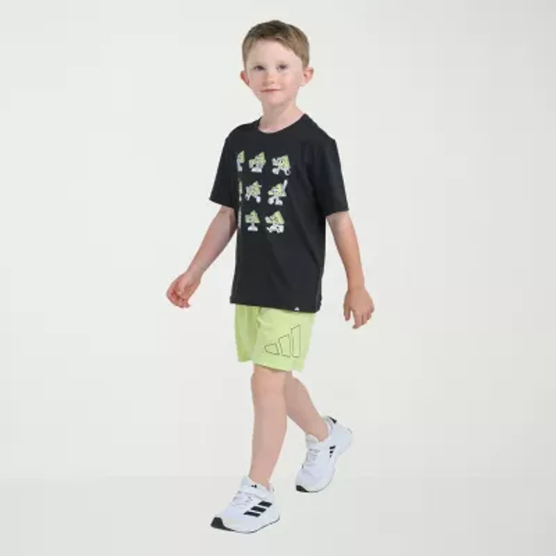 adidas Little Boys 2-pc. Short Set