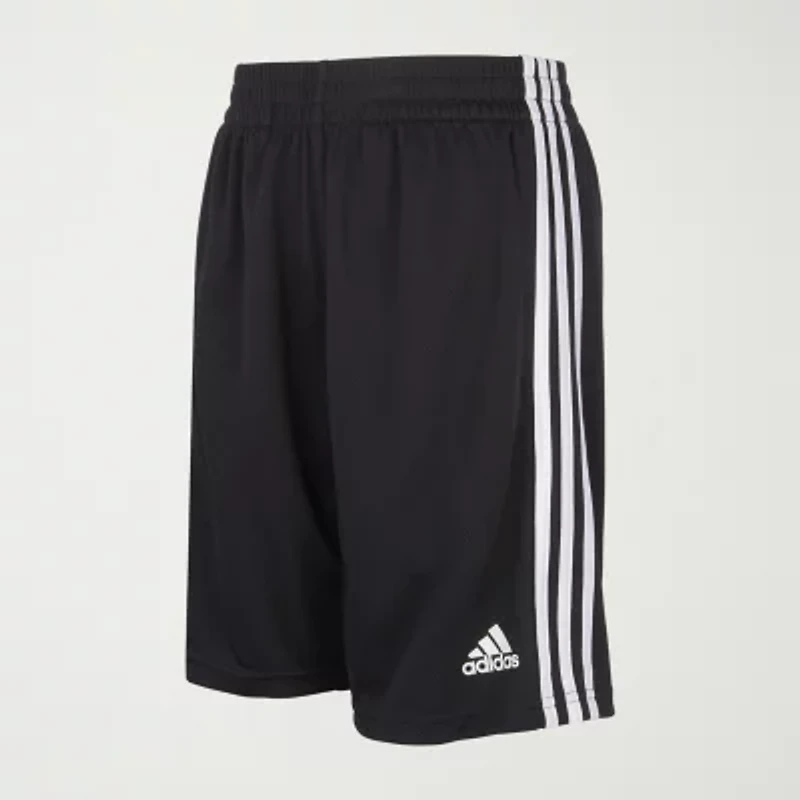 adidas Big Kid Boys Adjustable Waist Mid Rise Knit Pull-On Short
