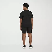 adidas Big Kid Boys Adjustable Waist Mid Rise Knit Pull-On Short