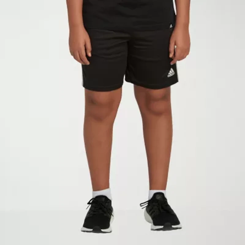 adidas Big Kid Boys Adjustable Waist Mid Rise Knit Pull-On Short