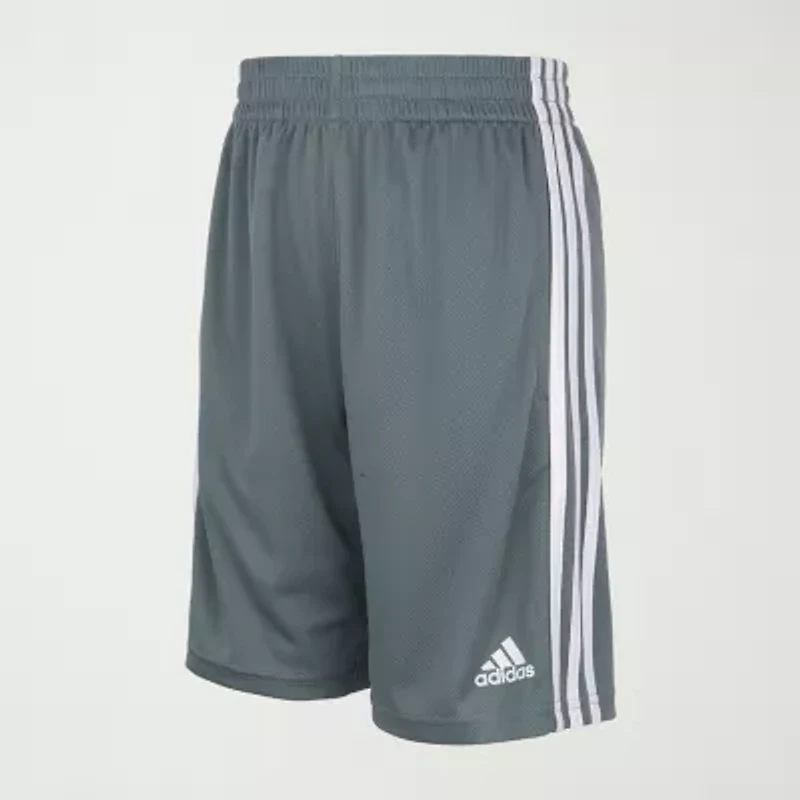 adidas Big Kid Boys Adjustable Waist Mid Rise Knit Pull-On Short