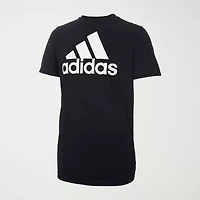 adidas Big Kid Boys Crew Neck Short Sleeve Regular Fit Graphic T-Shirt