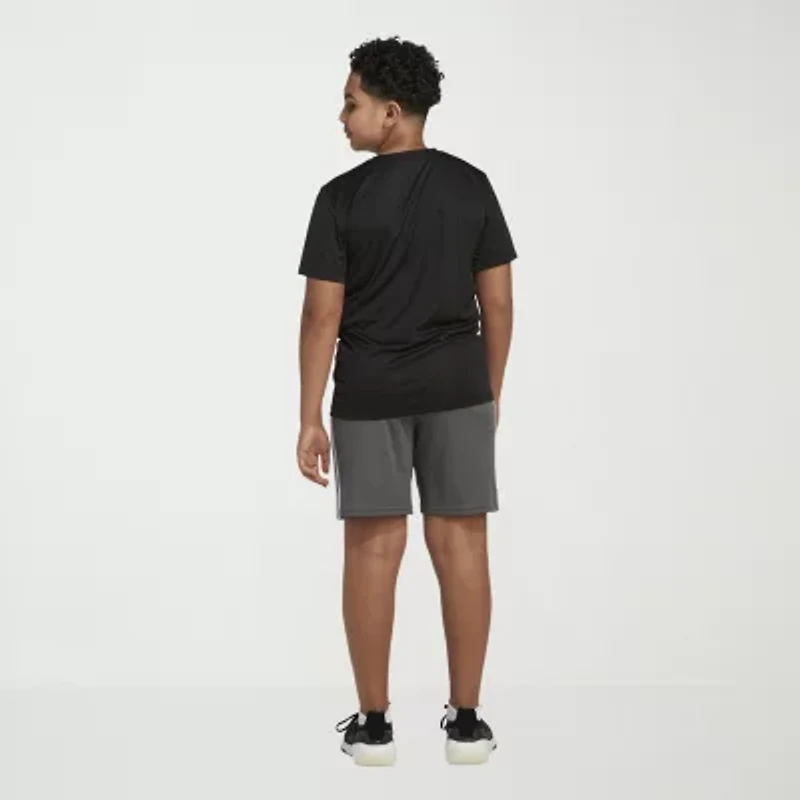 adidas Big Kid Boys Crew Neck Short Sleeve Regular Fit Graphic T-Shirt