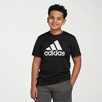 adidas Big Kid Boys Crew Neck Short Sleeve Regular Fit Graphic T-Shirt