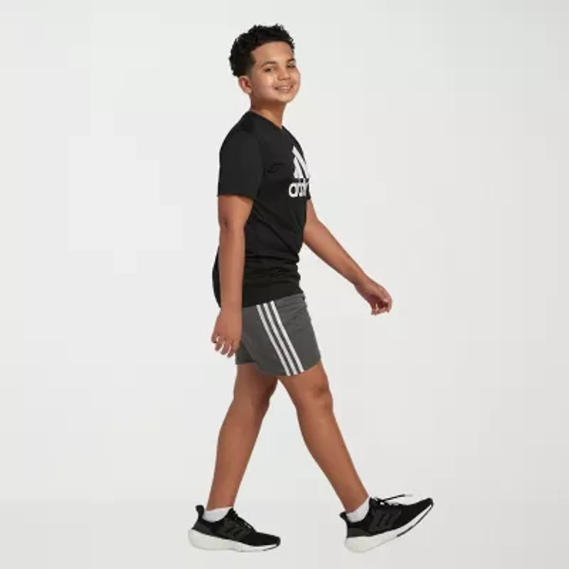 adidas Big Kid Boys Crew Neck Short Sleeve Regular Fit Graphic T-Shirt