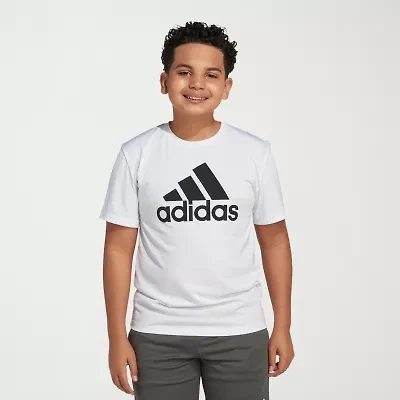 adidas Big Kid Boys Crew Neck Short Sleeve Regular Fit Graphic T-Shirt