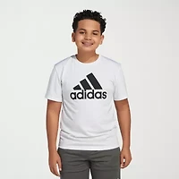 adidas Big Kid Boys Crew Neck Short Sleeve Regular Fit Graphic T-Shirt