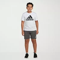 adidas Big Kid Boys Crew Neck Short Sleeve Regular Fit Graphic T-Shirt