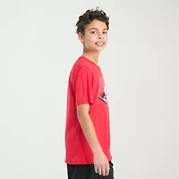 adidas Big Kid Boys Crew Neck Short Sleeve Regular Fit Graphic T-Shirt