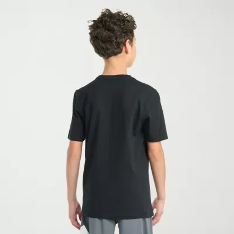 adidas Big Kid Boys Crew Neck Short Sleeve Regular Fit Graphic T-Shirt