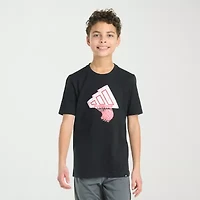 adidas Big Kid Boys Crew Neck Short Sleeve Regular Fit Graphic T-Shirt