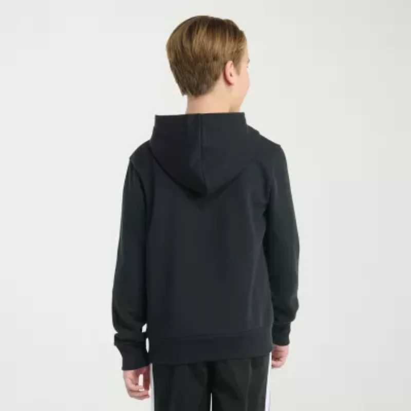 adidas Big Kid Boys Long Sleeve Fleece Active Hoodie