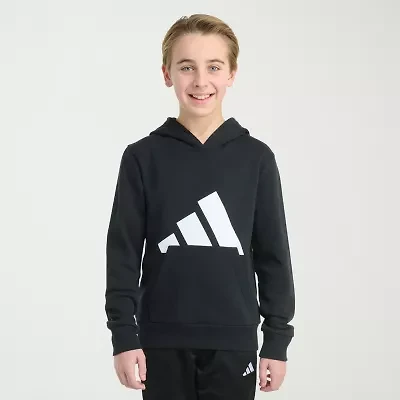 adidas Big Kid Boys Long Sleeve Fleece Active Hoodie
