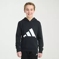 adidas Big Kid Boys Long Sleeve Fleece Active Hoodie
