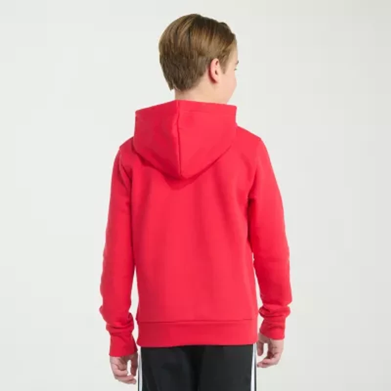 adidas Big Kid Boys Long Sleeve Fleece Active Hoodie