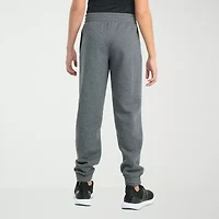 adidas Big Kid Boys Drawstring Waist Cuffed Mid Rise Regular Fit Fleece Jogger Pant
