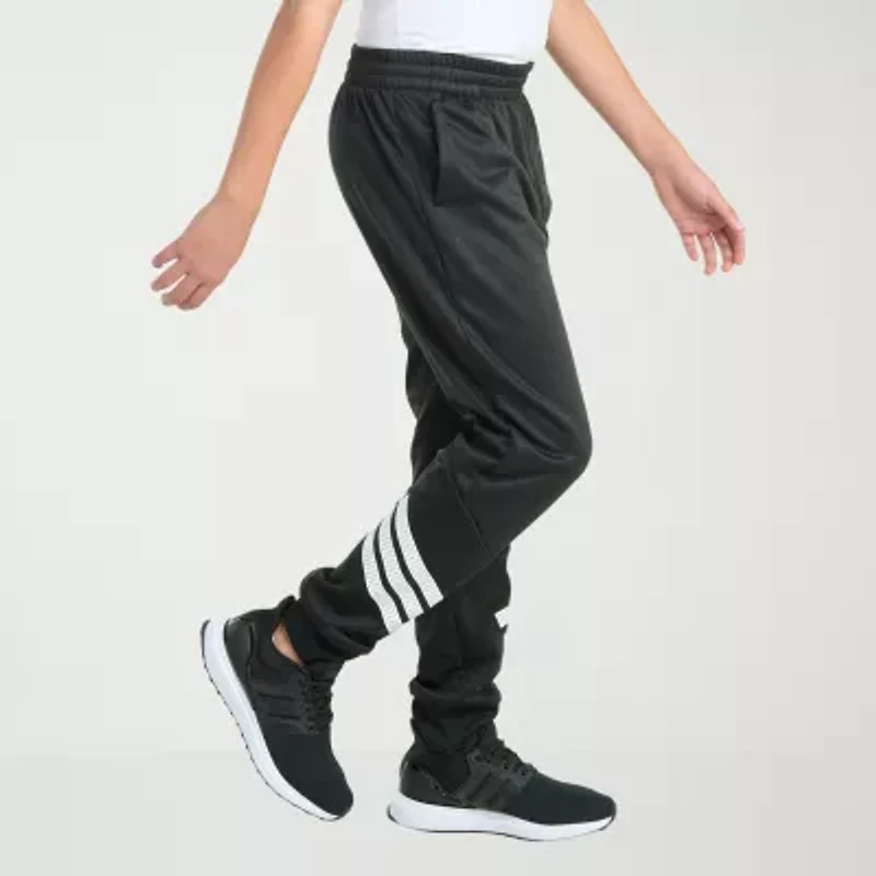 adidas Big Kid Boys Drawstring Waist Cuffed Mid Rise Regular Fit Fleece Jogger Pant