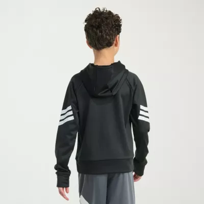 adidas Big Kid Boys Long Sleeve Fleece Active Hoodie