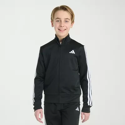 adidas Iconic Tricot Big Kid Boys Lightweight Track Jacket