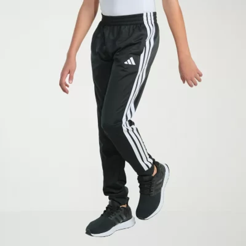adidas Iconic Tricot Big Kid Boys Mid Rise Regular Fit Cuffed Track Pant