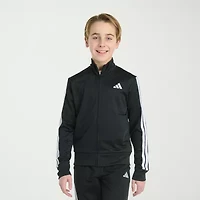 adidas Iconic Tricot Big Kid Boys Lightweight Track Jacket