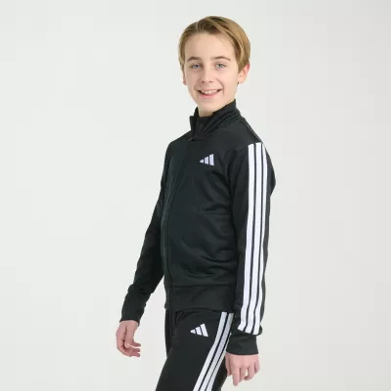 adidas Iconic Tricot Big Kid Boys Lightweight Track Jacket