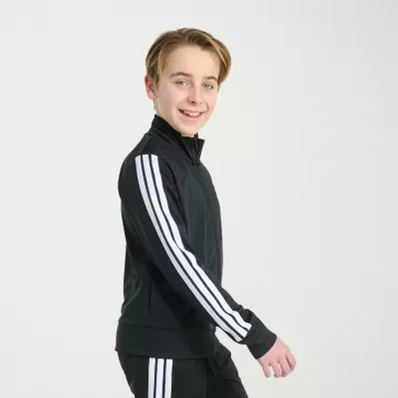adidas Iconic Tricot Big Kid Boys Lightweight Track Jacket