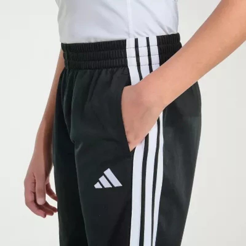 adidas Iconic Tricot Big Kid Boys Mid Rise Regular Fit Track Pant