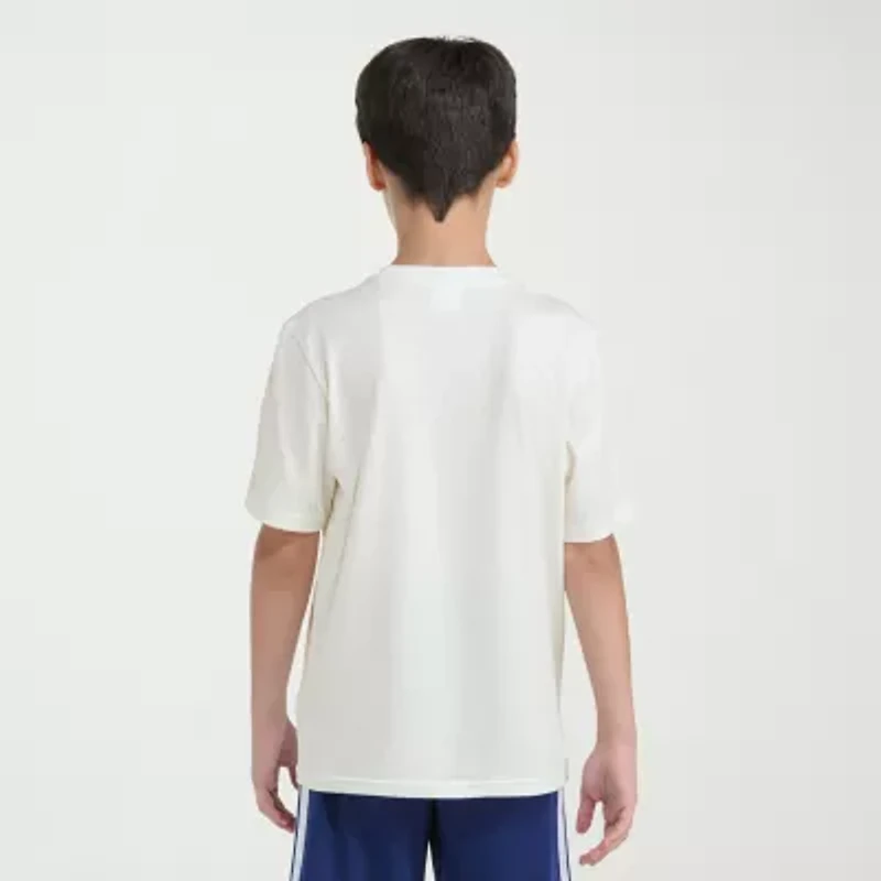 adidas Big Kid Boys Crew Neck Short Sleeve Regular Fit Graphic T-Shirt